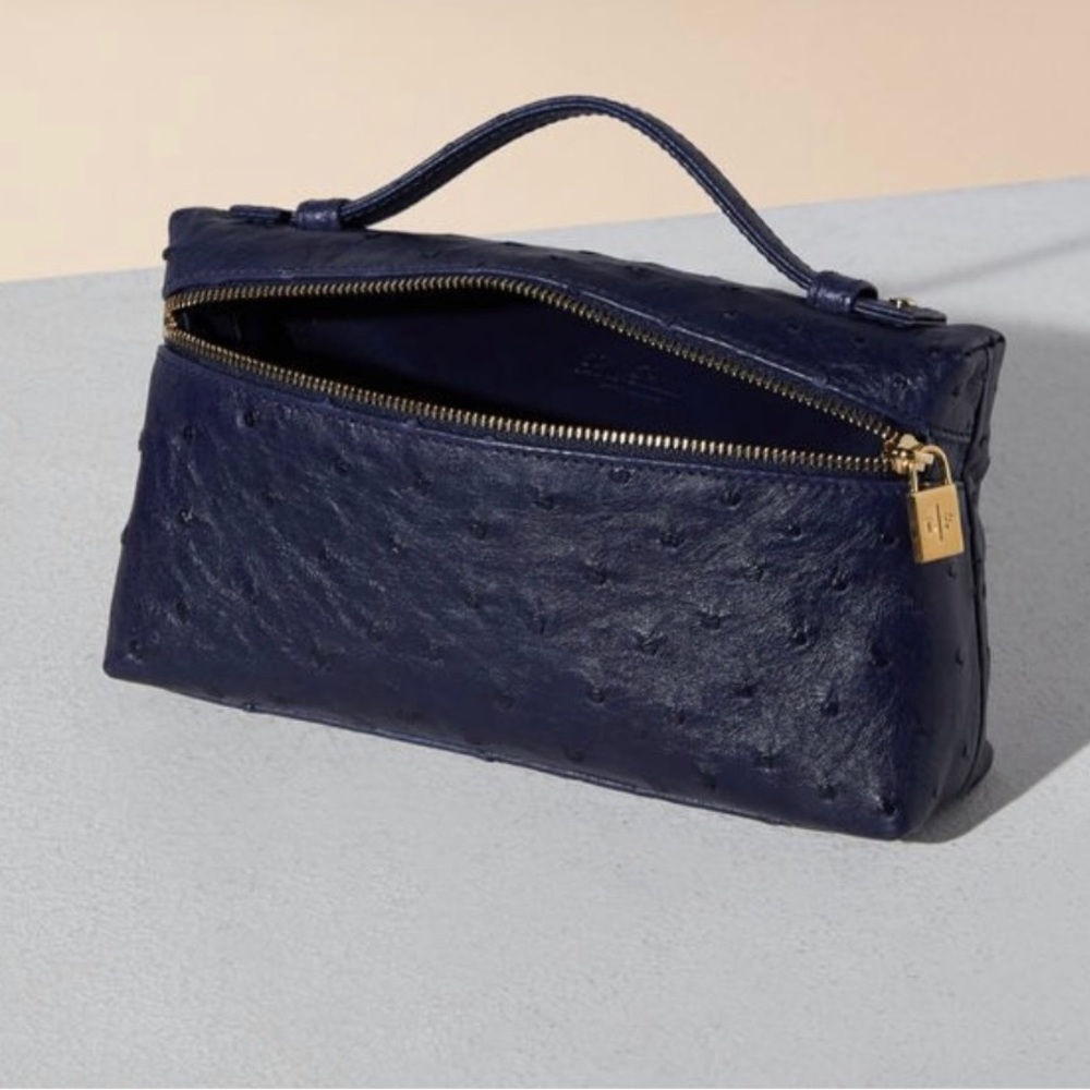 Loro Piana Ostrich Leather L19 Pouch